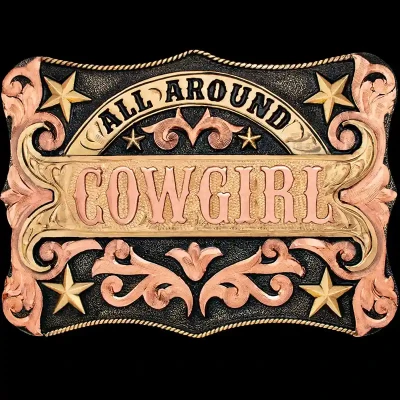 Kid's Cowgirl Belt Buckle (In Stock)